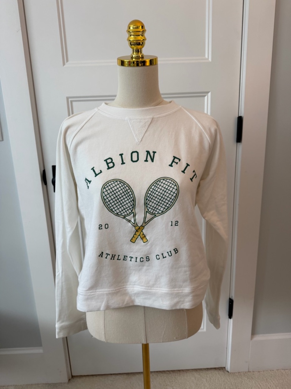 Albion Crewneck Sweatshirt - White/Cream
